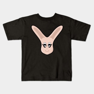 Cute Sparkle Eyes Bunny Kids T-Shirt